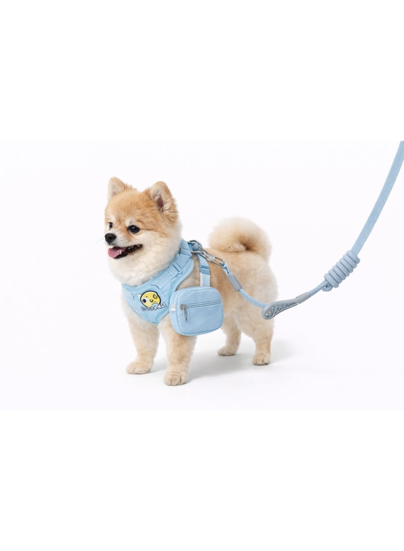Cat & Dog Harness and Leash Set with Pouch, Small Breed 2-4kg, Available in 3 Colors - Image 1